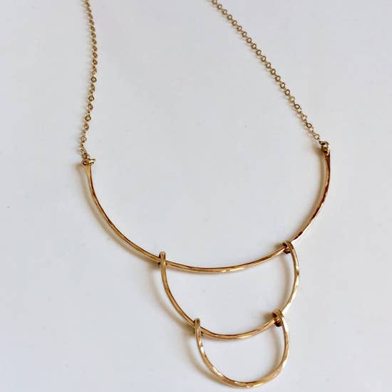 Triple Crescent Necklace