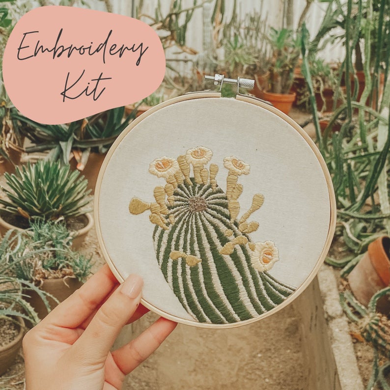 Saguaro Blooms Embroidery Kit - Advanced